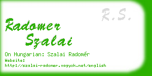 radomer szalai business card
